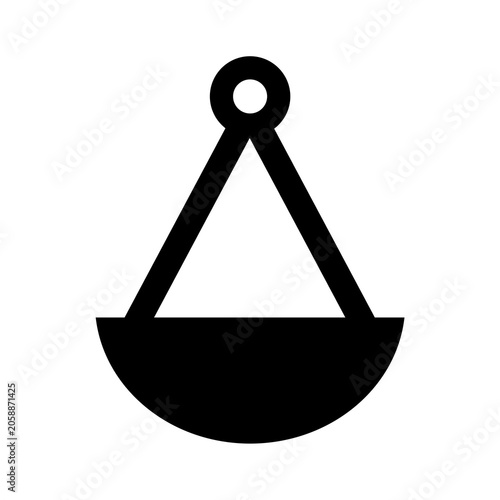 Scales Icon Silhouette Flat Image