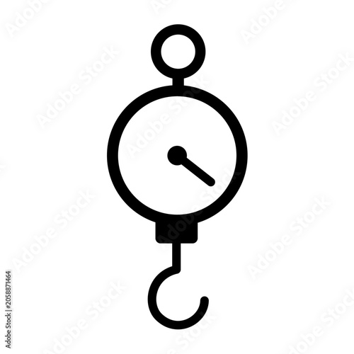 Scales Icon Silhouette Vector Image