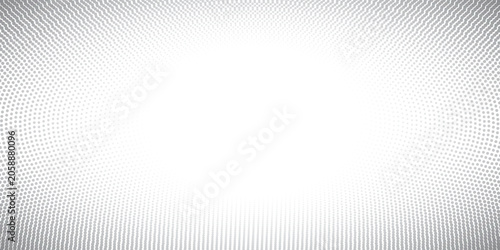 Abstract halftone gray dots gradient on white background  Curved twisted slanting design or circle lines pattern modern cards  brochures
