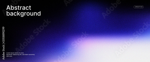 Foto Abstract gradient background displays a smooth transition from deep navy blue into a bright white with a soft grainy artistic texture