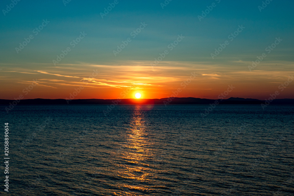 Fototapeta premium Sonnenuntergang am Meer