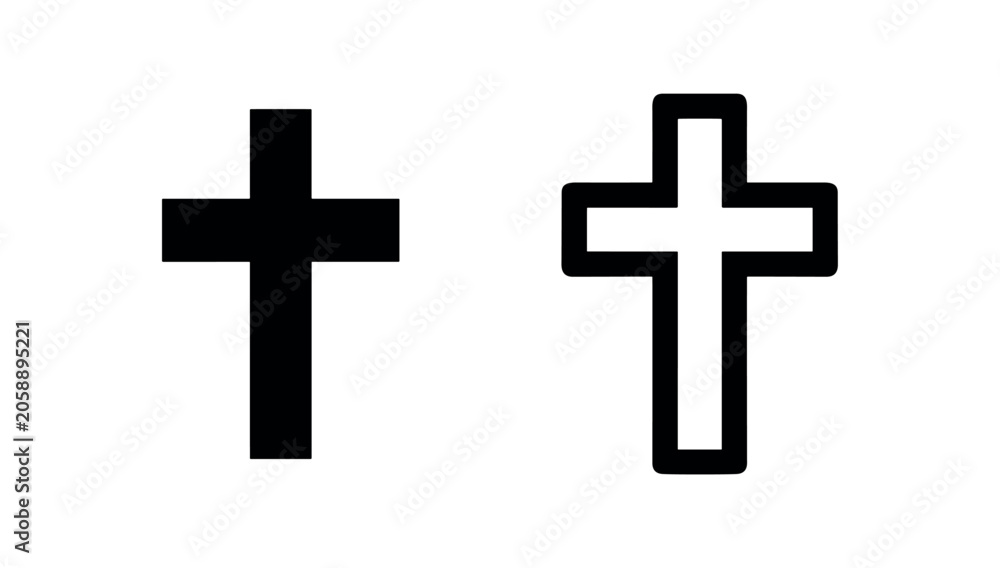 Fototapeta premium Christian Cross Religious Icons