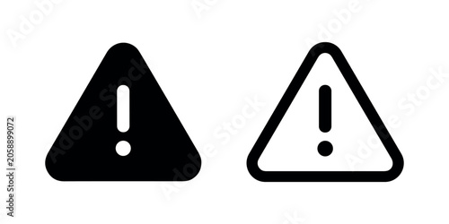 Canvastavla Warning Triangle Caution Alert Icon