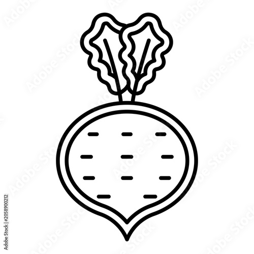 Radish Vector Icon Design