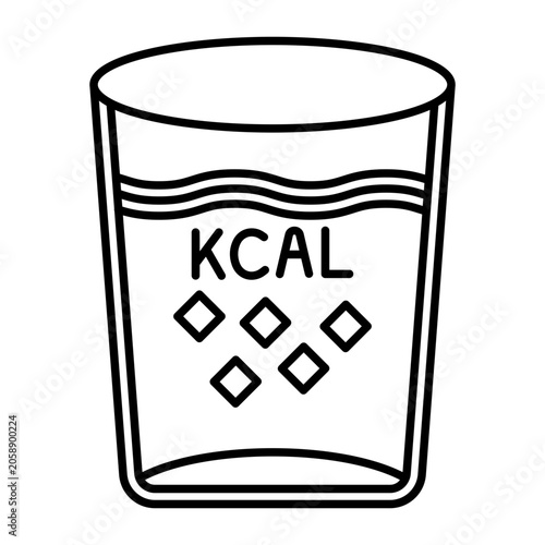 Calories Vector Icon Design