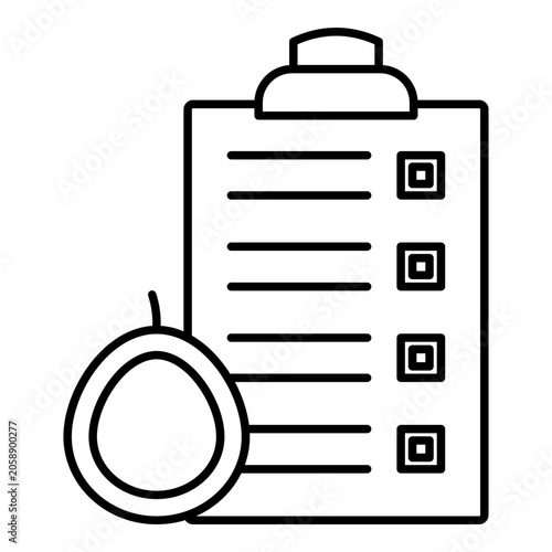 Meal Planning Vector Icon Design