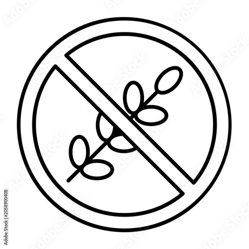Gluten Free Vector Icon Design