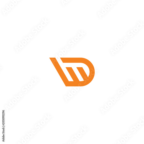 Letter DW Logo Vector. WD Icon Vector