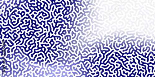 Φωτογραφία Decorative Blue Organic Pattern with Interwoven White Forms Decorative Backgroun