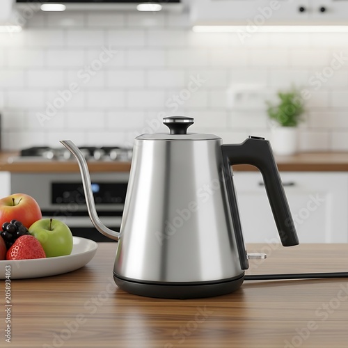 Stainless Steel Gooseneck Kettle for Pour Over Coffee Brewing.