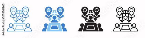Foto Digital Nomad Vector Illustration In Multistyle
