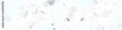 Cuadro en lienzo Frosty window frame texture with realistic ice crystals and snowflakes for winter seasonal holiday decorations