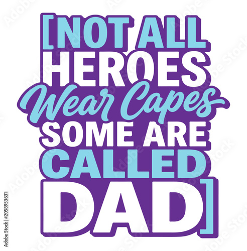 father's day vector typography design