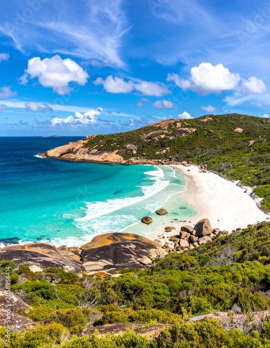 Coastal paradise with azure waters