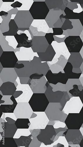 Hexagonal camo pattern