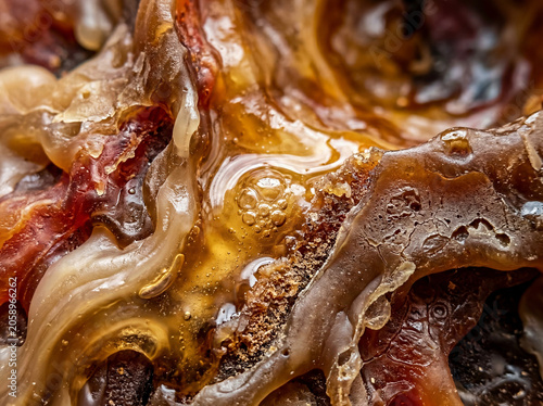 Hyper-Detailed Melting Wax Texture Background — Macro Abstract