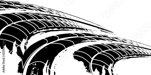 Photos Tire treker background for rally, drift, motocross, offroad and other automotive and motorbike sports