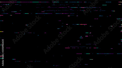 Obraz na plátně Glitch background vector with abstract digital noise effect