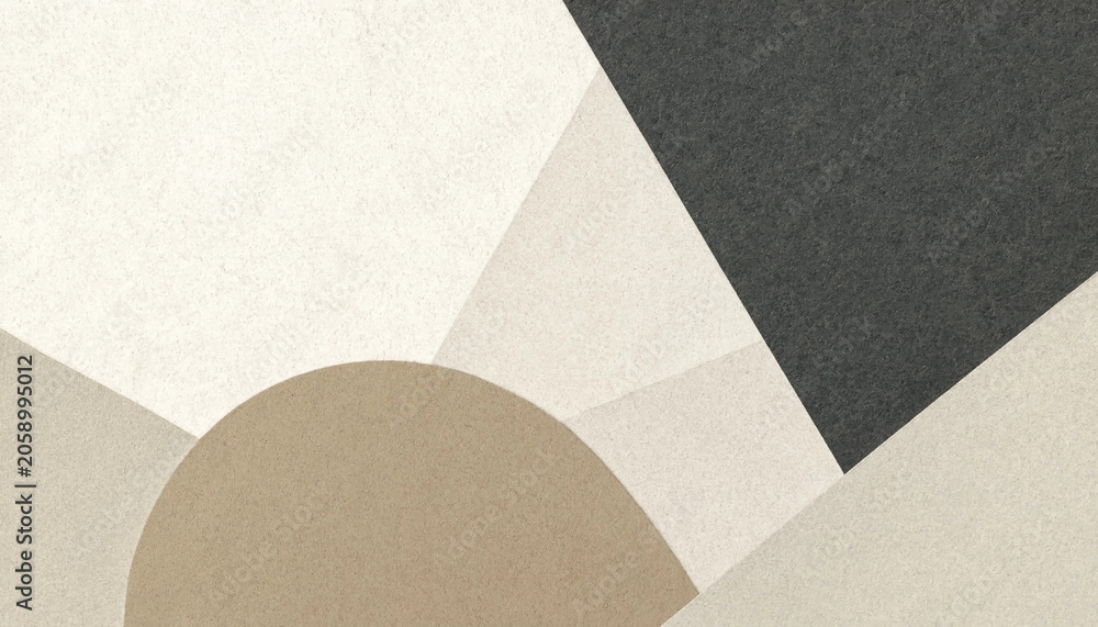 Fototapeta premium Minimalist abstract geometric composition featuring neutral toned textured shapes on a soft background abstract geometric minimalist background composition contemporary wallpaper