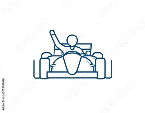 A simple line drawing of a person reclining on a sofa