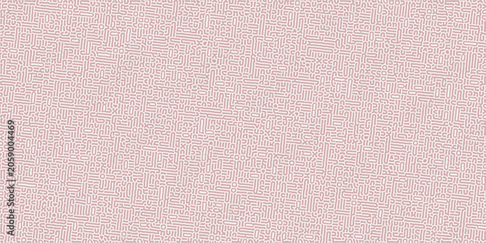 Fototapeta premium Trendy pink Turing pattern. Monochrome seamless Turing diffusion reaction pattern with chaotic motion.