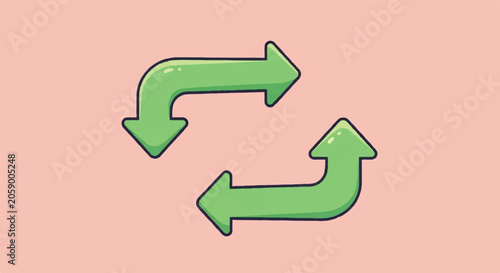 Green Arrows Indicating Exchange and Reciprocity.