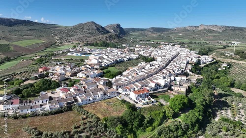 Vistas del municipio de Cuevas del Becerro en la serranía de Ronda, España