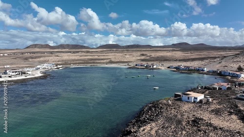 A flight to a coastal village on Fuerteventura