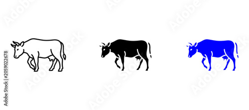 Canvas Print cow full