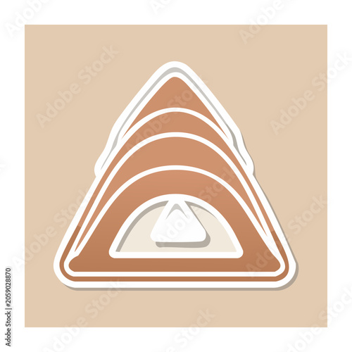Nested Triangles in Flat Design Style