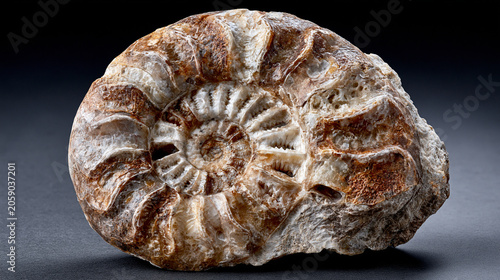 Fossilized ammonite Jurassic limestone s 3