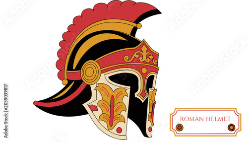 Φωτογραφία Very beautiful ROMAN HELMET featuring polished metal surfaces, decorative cheek