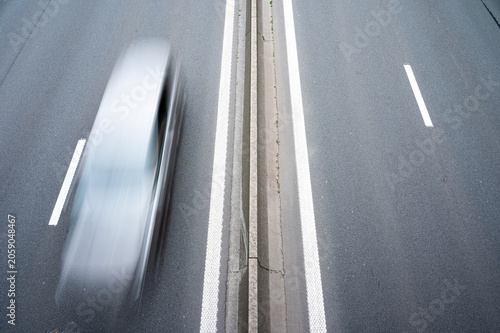 Motion blur traffic on the E40 motorway