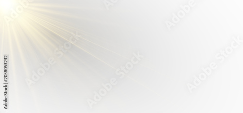 Valokuva Lens flare sunlight light effect with no background