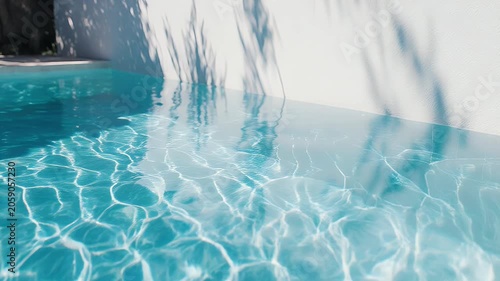 Water flowing into swimming pool.