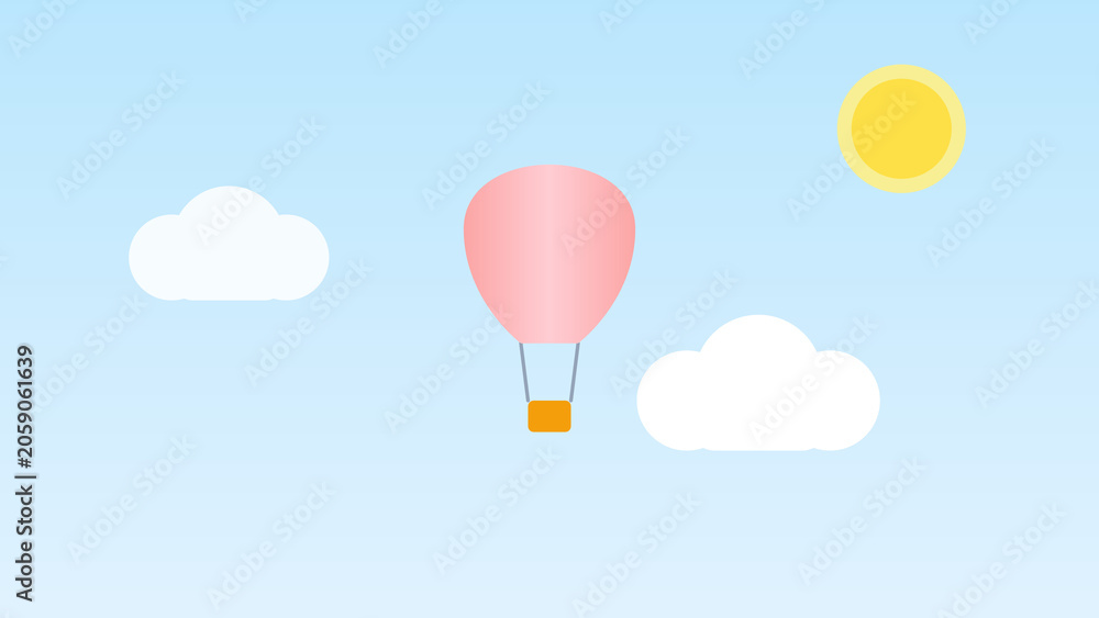 Obraz premium balloons in the sky