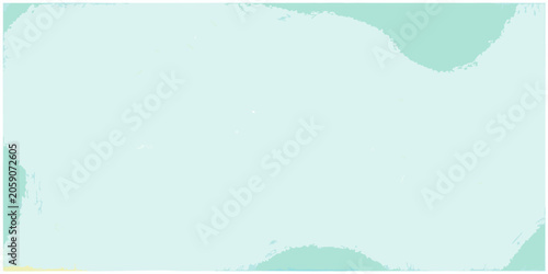 Abstract teal and pale green watercolor background with blurred edges
