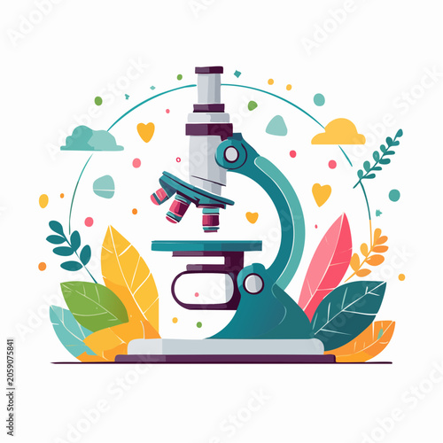 Microscope with Decorative Elements