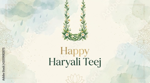 Haryali Teej - A joyful monsoon festival celebrating nature, greenery, prosperity, marital happiness, and traditional Indian culture.