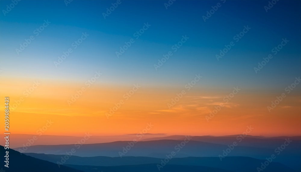 Fototapeta premium Soft Gradient Background With Orange And Blue Tones