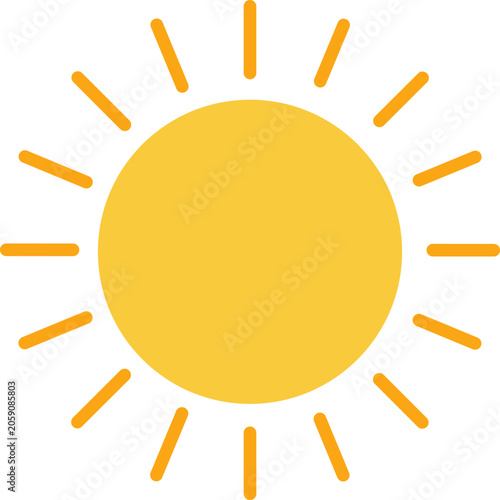 Sun in a Clear Sky With Bright Rays Shining Outward During Midday
