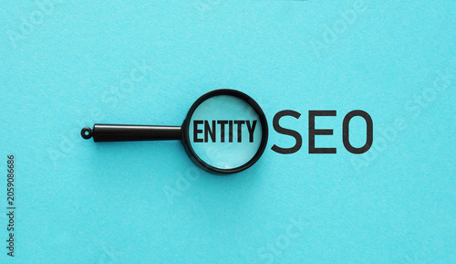 Konstfotografi Entity SEO Strategy Concept with Knowledge Graph Optimization, Semantic Search,