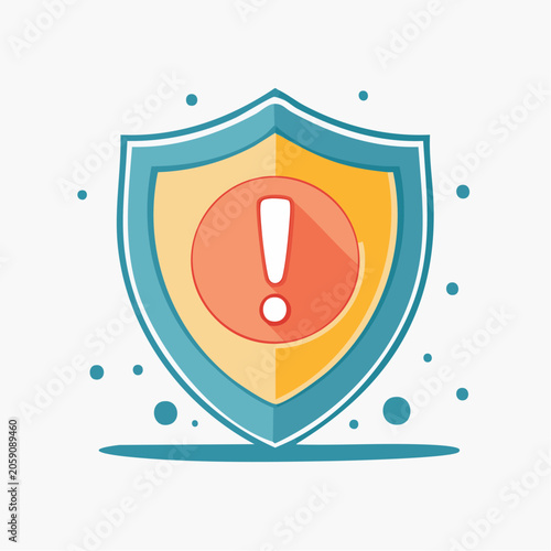Shield with Exclamation Mark Icon