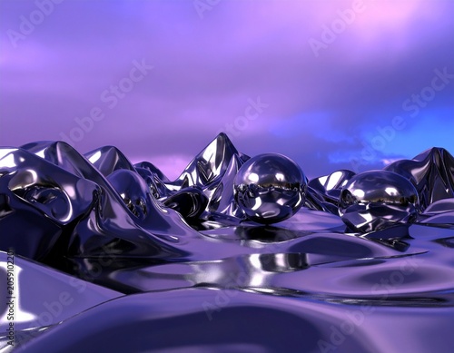 purple christmas balls