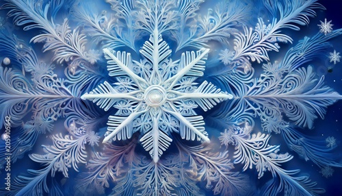 Textured Snowflake Background
