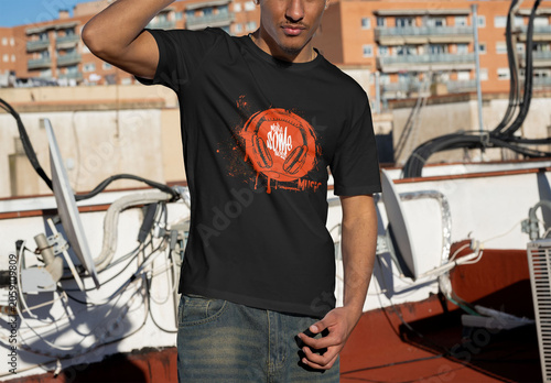 T-shirt Mockup Template Design