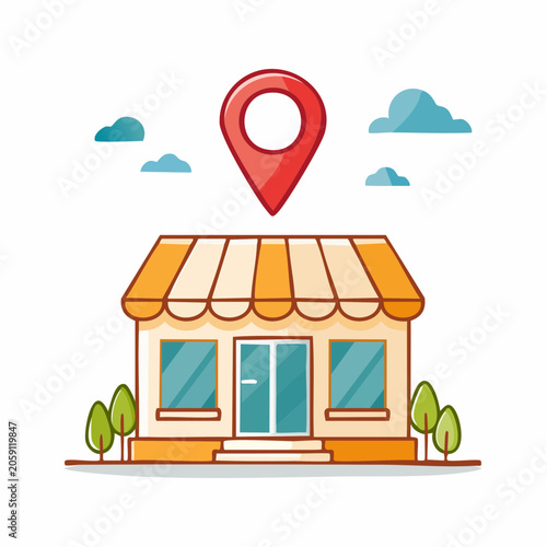 Store Location Pin Icon