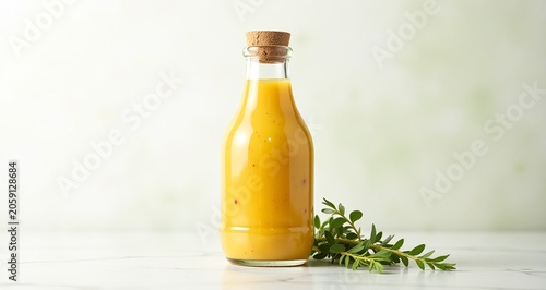 Salad Dressing Bottle Isolated On Transparent Background