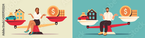 Valokuva Expenses and Income Balance