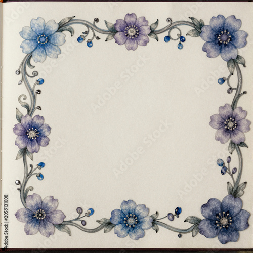 Decorative Flowers And Leaves For Invitations